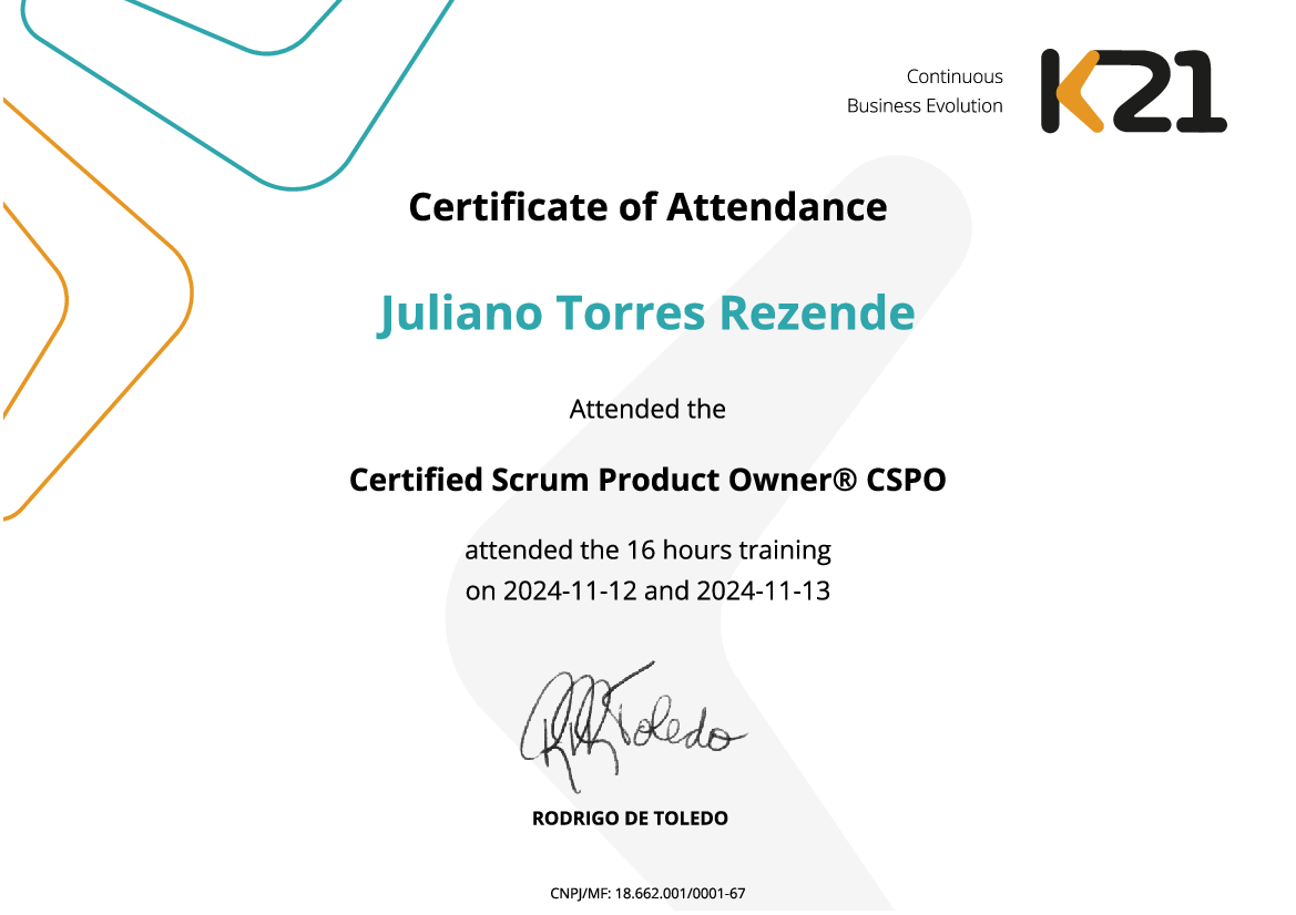 Certificado K21